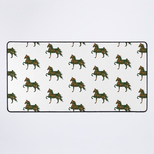 Item preview, Swirly Saddlebred Trotting Green and Orange designed and sold by theaadesigns.