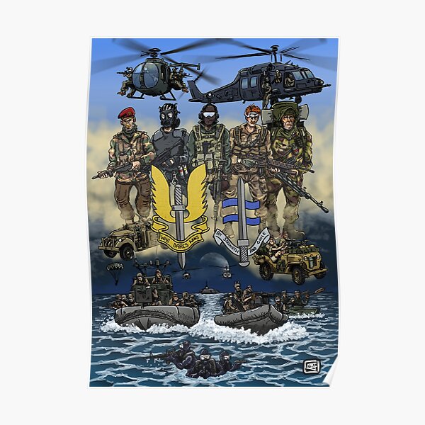 Attack Army Helicopter RAF Word Art Birthday Special Occasion Print 