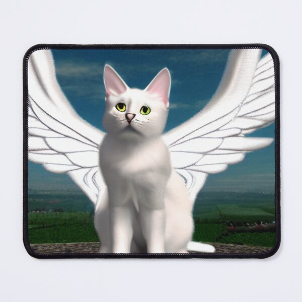 Item preview, Angelic White Cat designed and sold by wroznak.