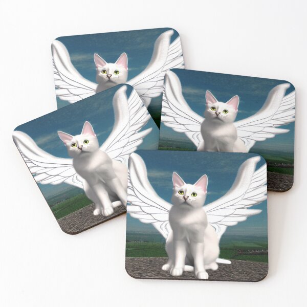Item preview, Angelic White Cat designed and sold by wroznak.