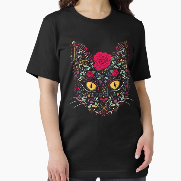 Item preview, Day of the Dead Kitty Cat Sugar Skull designed and sold by Dina June.