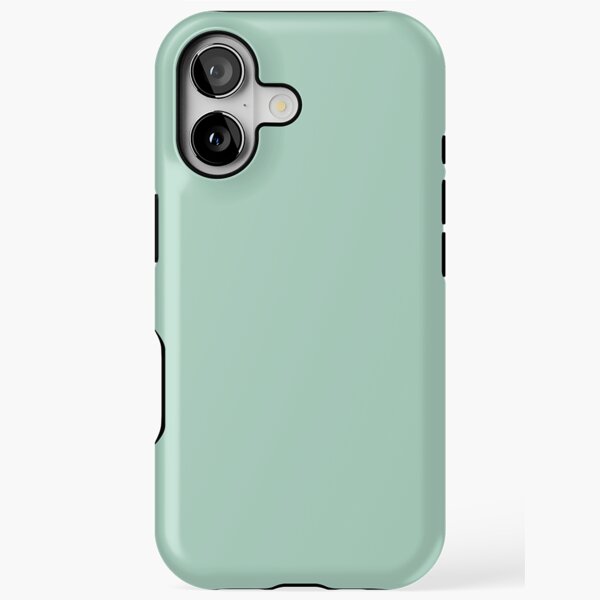 preppy summer solid color aqua blue mint green iPhone Tough Case