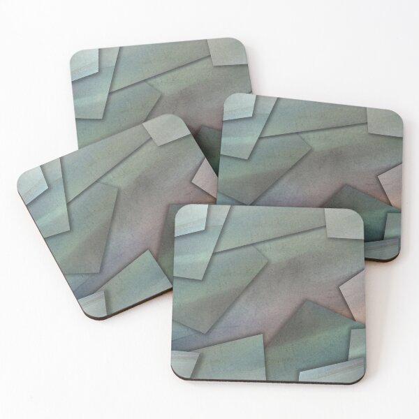 Item preview, Teal and Gray Textures - Geometric Design designed and sold by gjsart.