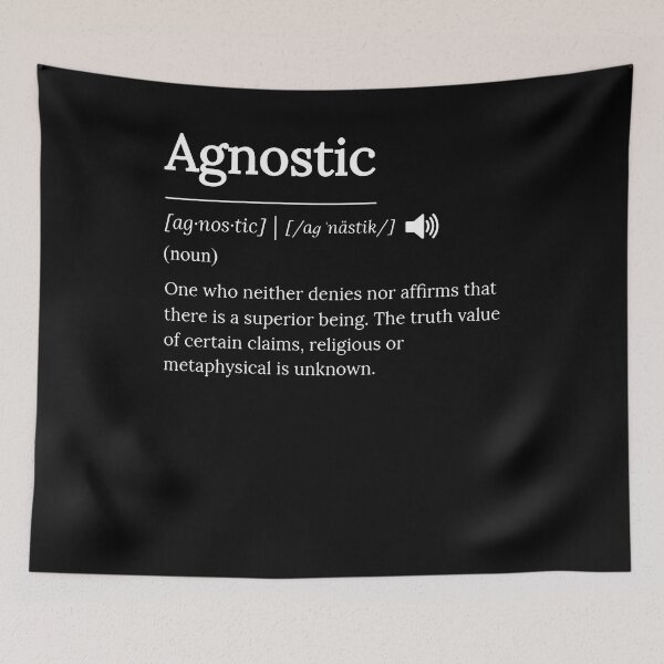 Item preview, Agnostic Definition Theism Religion Meaning Quote designed and sold by MrEddie10.