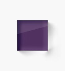 romantic elegant sophiticated Solid Royal Purple Acrylic Block