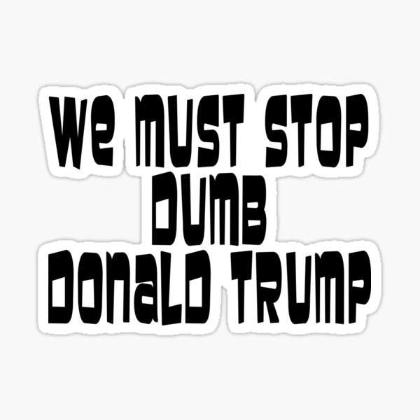 Vista previa del artículo con la obra «STOP DONALD TRUMP», diseñado y vendido por Porky-Pie.