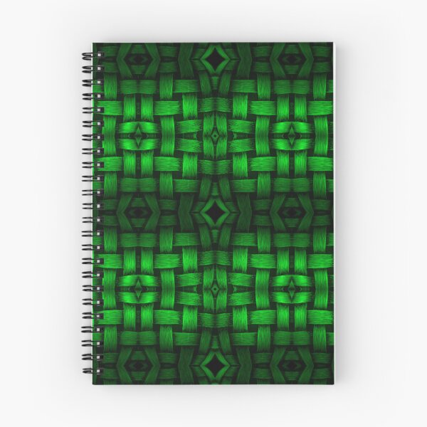 Item preview, Woven Pattern from a Pumpkin Carving - Green Version designed and sold by Moti Black.