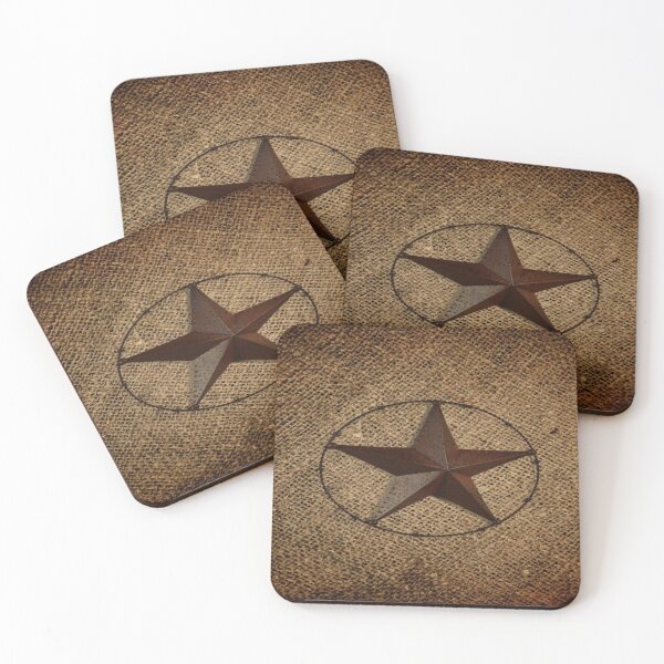 Item preview, rustic western country burlap star designed and sold by LEILA ART SPACE.