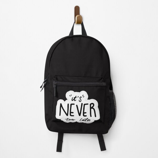 Item preview, It's never too late, motivation quotes, never give up. designed and sold by Do-It-Over.