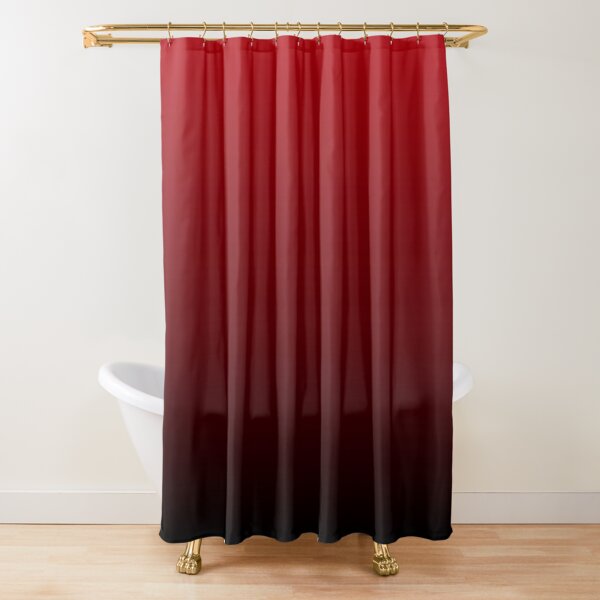vintage vampire red black burgundy ombre Shower Curtain