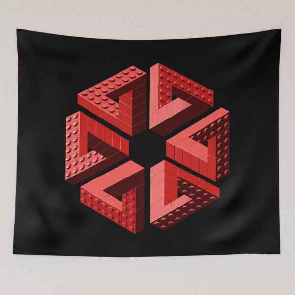 Item preview, Escher Toy Bricks - Red Bloom designed and sold by chwatson.
