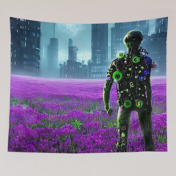 Item preview, Alien flowerfield #8 designed and sold by Mitrodoros.
