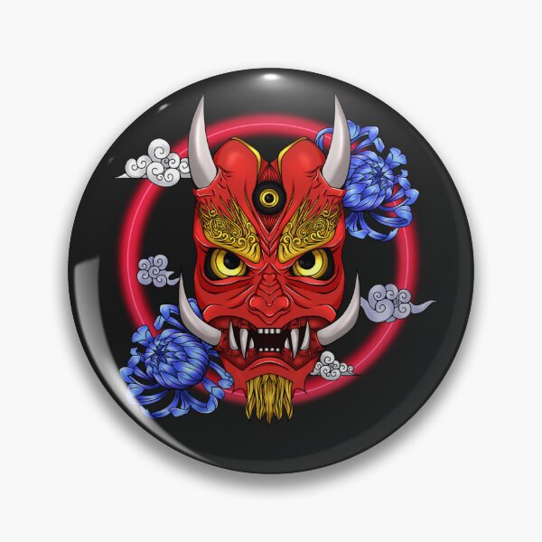 Item preview, Oni mask japanese  designed and sold by Natsukittyart.