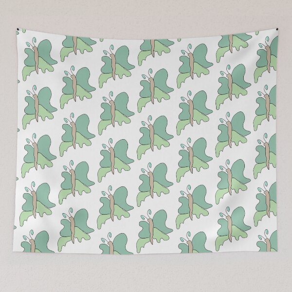 Item preview, green butterfly 3 designed and sold by doodliez.