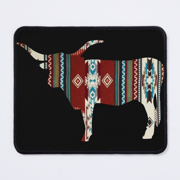 Item preview, Texas Longhorn Steer - Tribal Pattern designed and sold by handsoftime2020.