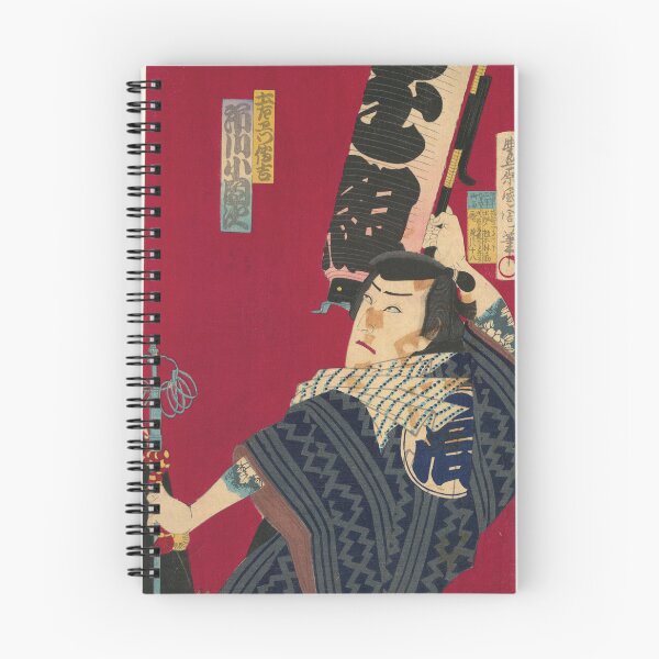 Item preview, Ichikawa Sadanji japanese art woodblock stamp print vintage antique art designed and sold by Novel-ty.