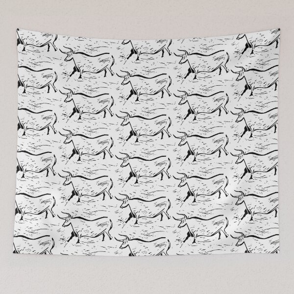 Item preview, Aurochs from the Lascaux Cave (Black Ink Version) designed and sold by laforma.