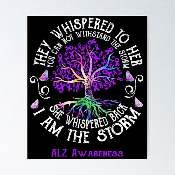 Item preview, ALZ Awareness - ALZ Warrior I Am The Storm designed and sold by RunningShop.