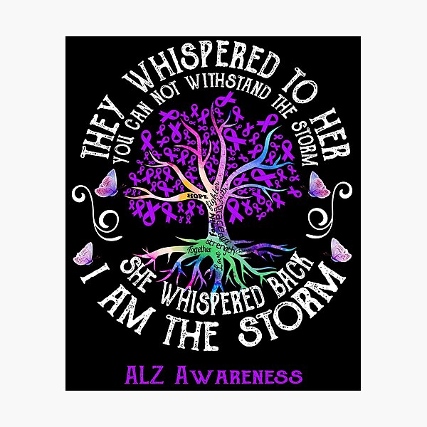 Item preview, ALZ Awareness - ALZ Warrior I Am The Storm designed and sold by RunningShop.