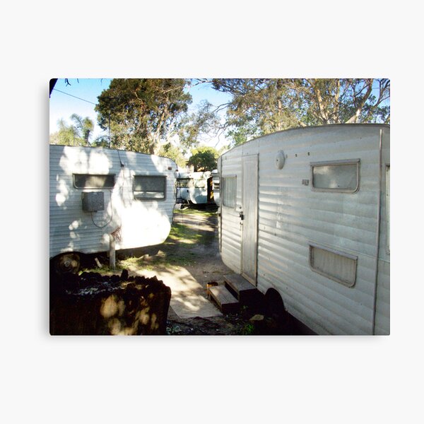 the caravan site (colour) Metal Print