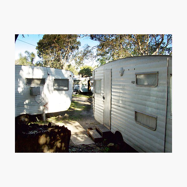 the caravan site (colour) Photographic Print