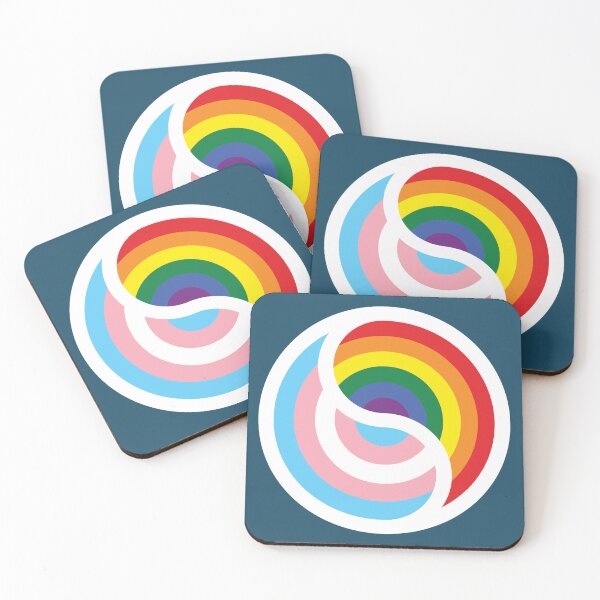 Item preview, Gay Trans Yin Yang Logo designed and sold by sparklellama.