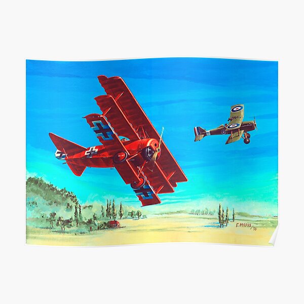 Red Baron - Fokker Triplane Poster