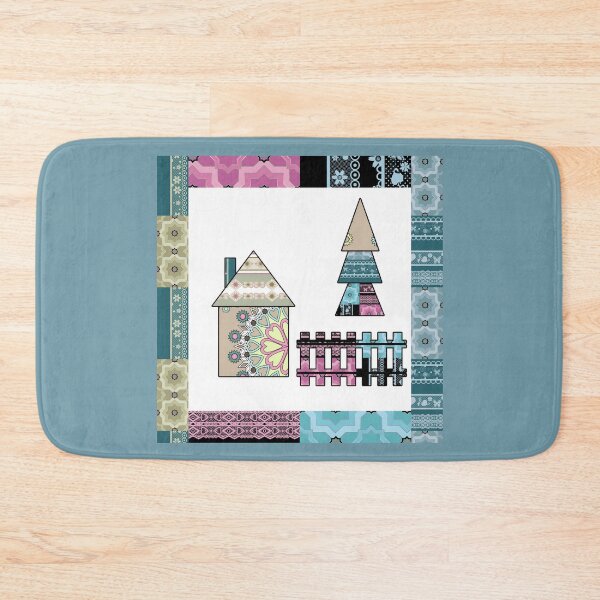 Item preview, Art design patchwork Scandinavian style. designed and sold by fuzzyfox.