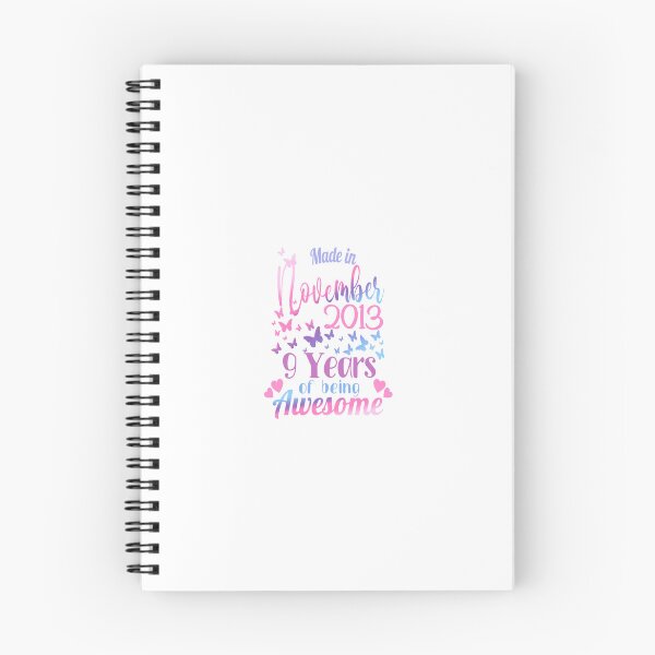 Item preview, 9th Birthday November 2013 For Girls 9 Years Old Awesome Long Sleeve_1 designed and sold by TGMerwin.