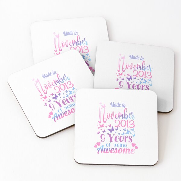 Item preview, 9th Birthday November 2013 For Girls 9 Years Old Awesome Long Sleeve_1 designed and sold by TGMerwin.