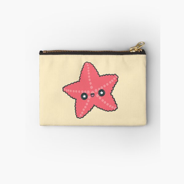 Item preview, Kawaii Happy Red Starfish designed and sold by FreyaDraws.