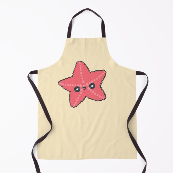 Item preview, Kawaii Happy Red Starfish designed and sold by FreyaDraws.