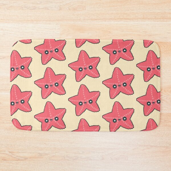 Item preview, Kawaii Happy Red Starfish designed and sold by FreyaDraws.