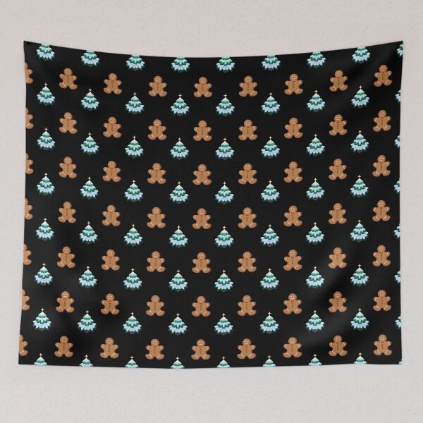 Item preview, Gingerbread and Snowy Evergreen Trees designed and sold by SilentNoiseArt.