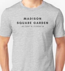 Camiseta unisex Madison Square Garden Lat / Long