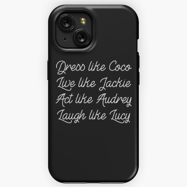 Coco Chanel Quote Fashion Fades iPhone XR Case