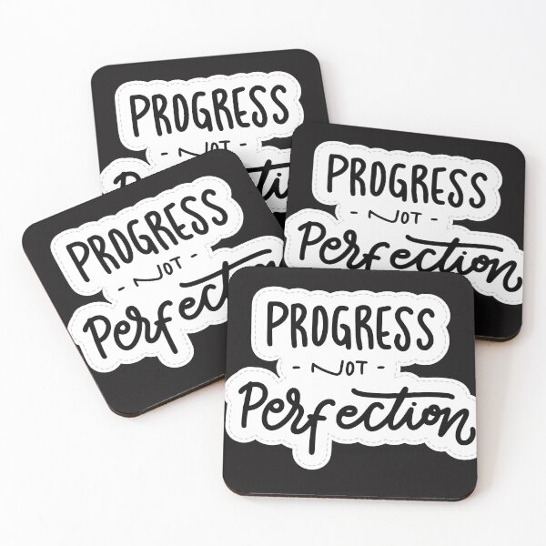 Item preview, Progress not perfection, motivation quotes, keep it up. designed and sold by Do-It-Over.