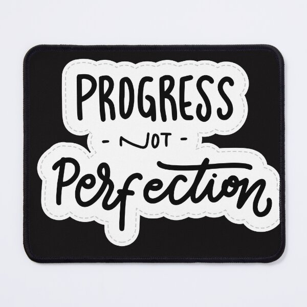 Item preview, Progress not perfection, motivation quotes, keep it up. designed and sold by Do-It-Over.