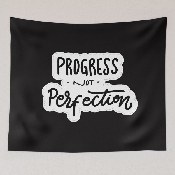 Item preview, Progress not perfection, motivation quotes, keep it up. designed and sold by Do-It-Over.