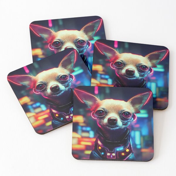 Item preview, Neon Chihuahua, Electric Future designed and sold by MajorLipstick.