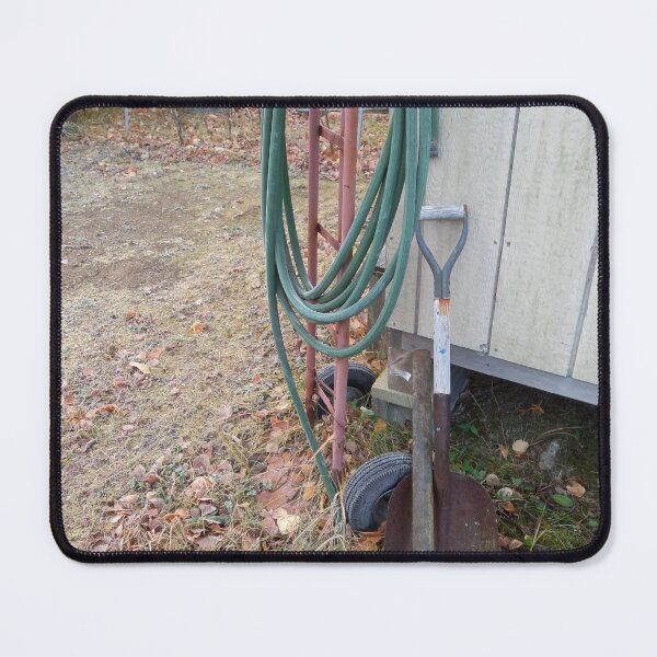 Item preview, Country Living: Rusty Shovel and Old Hose by the Shed designed and sold by TaraTs.