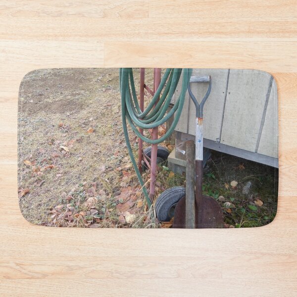 Item preview, Country Living: Rusty Shovel and Old Hose by the Shed designed and sold by TaraTs.