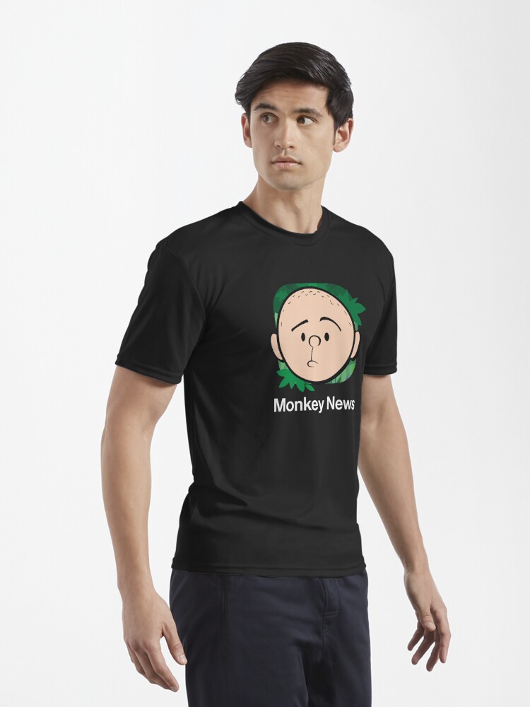 Active T-Shirt, Karl Pilkington - Monkey News designed and sold by Pilkingzen
