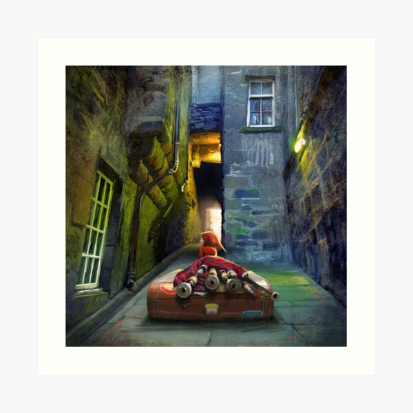 "Bagpiper from Trunk's Close" Art Print