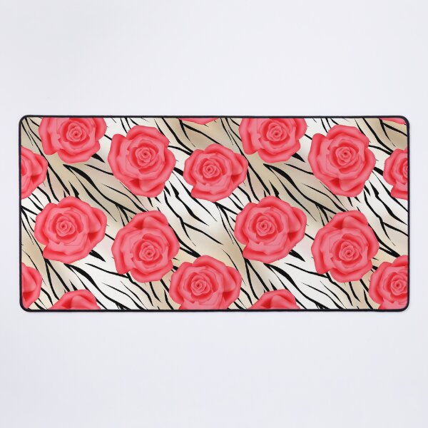 Item preview, Seamless texture of pink tiger Rose in the background. designed and sold by fuzzyfox.