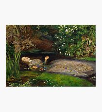 Ophelia Oil Painting by Sir John Everett Millais - Hamlet - Play Photographic Print