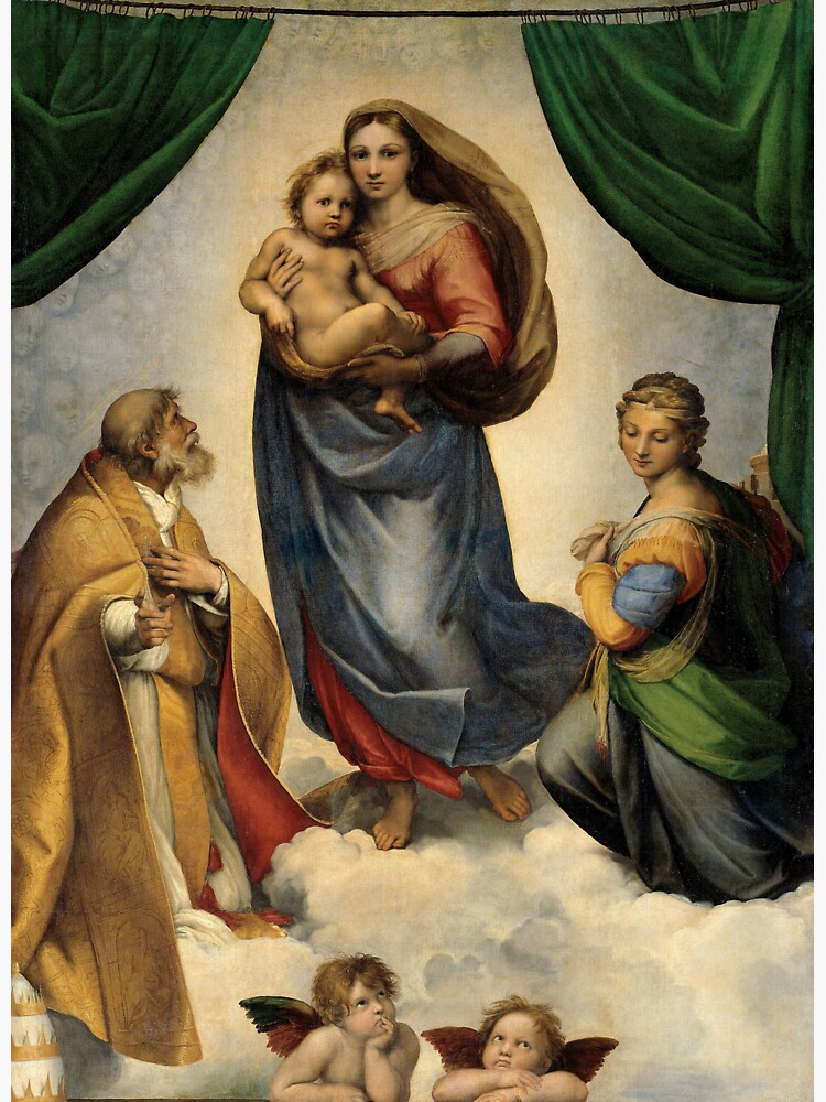 The Sistine Madonna Oil Painting by Raphael by podartist