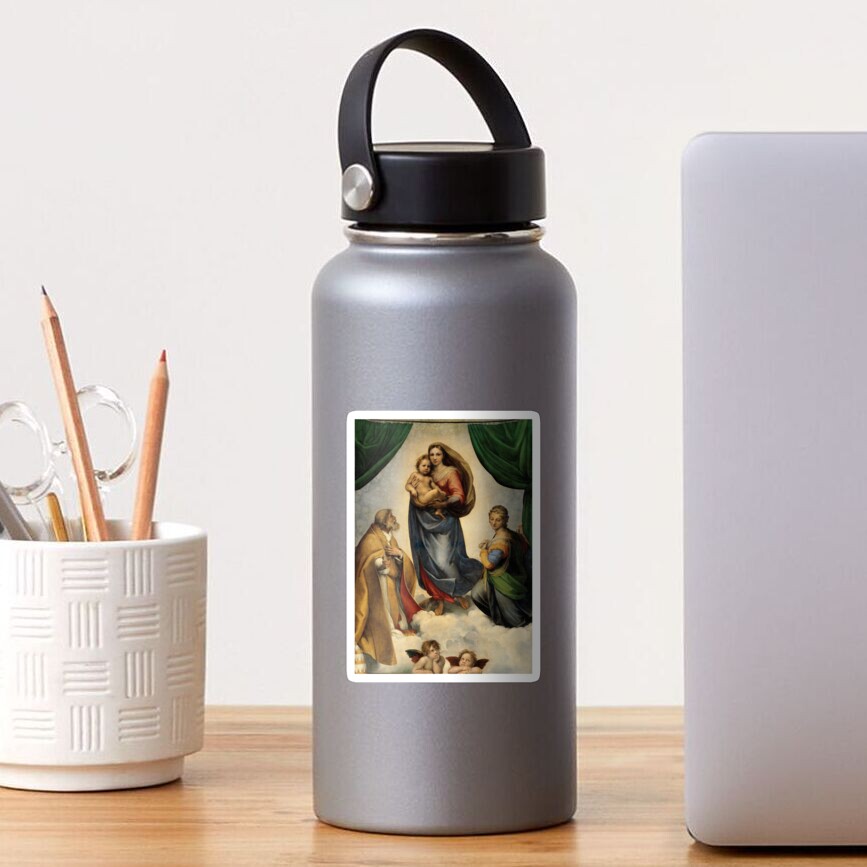 The Sistine Madonna Oil Painting by Raphael Sticker