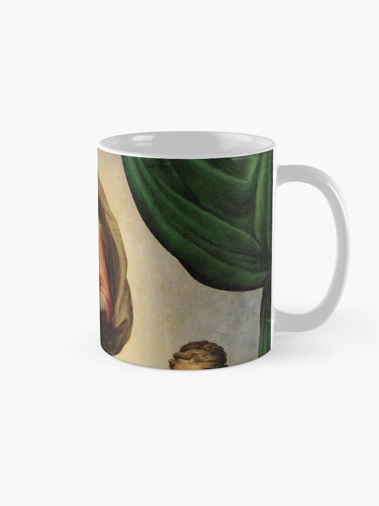 Alternate view of The Sistine Madonna Oil Painting by Raphael Mug