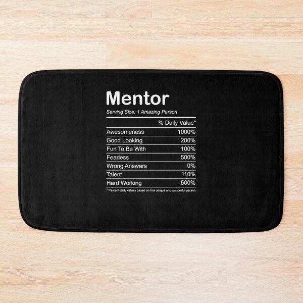 Aperçu de l'œuvre Impressionnant meilleur cadeau de mentor - étiquette nutritionnelle drôle créée et vendue par LushCatDesign.